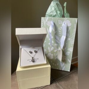 1/4 ct Sterling Silver Diamond Earrings